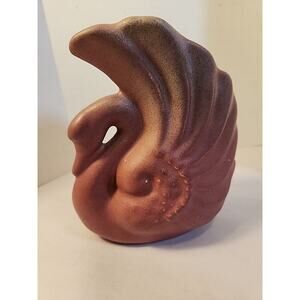 Niloak Dusty Pink Swan Figurine Vase Planter Circa 1920’s-40’s Antique
